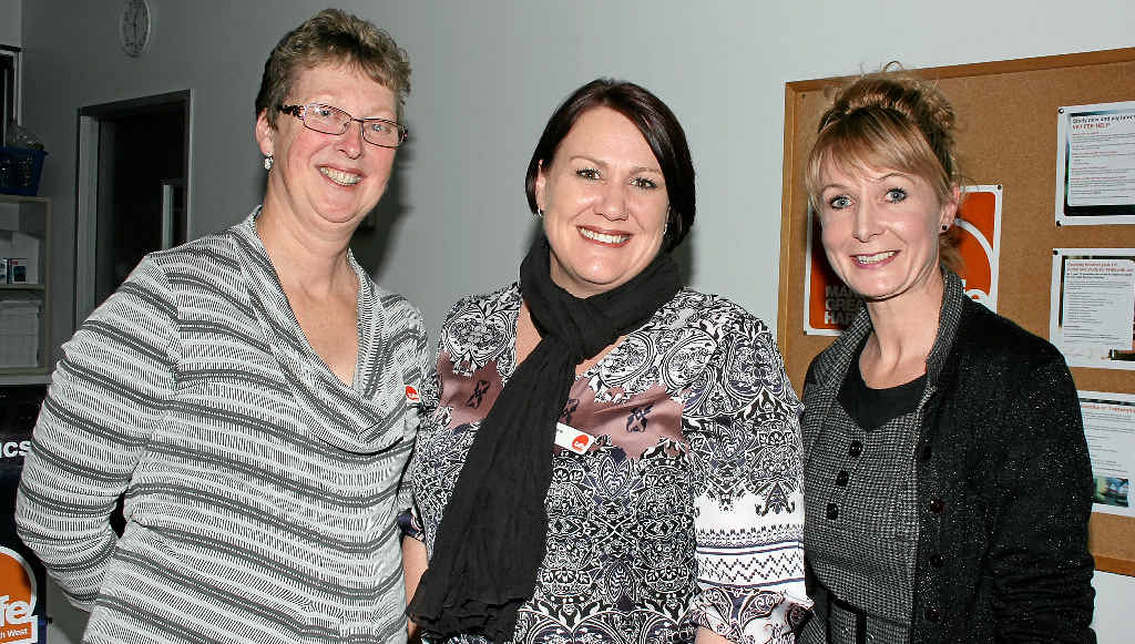 South West TAFE Aged Care Teacher Janet Ryan, Health and Community Services faculty director Ann-Maree Lucht and associate director Infrastructure Ali Stewart. South West TAFE Aged Care Teacher Janet Ryan, Health and Community Services faculty director Ann-Maree Lucht and associate director Infrastructure Ali Stewart.